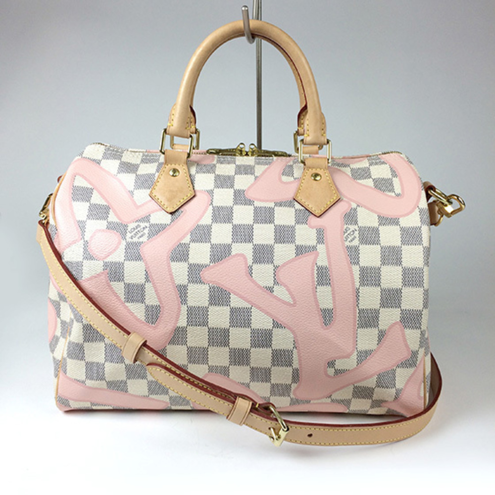 Louis Vuitton Damier Azur Speedy Bandouliere 30 Boston Bag